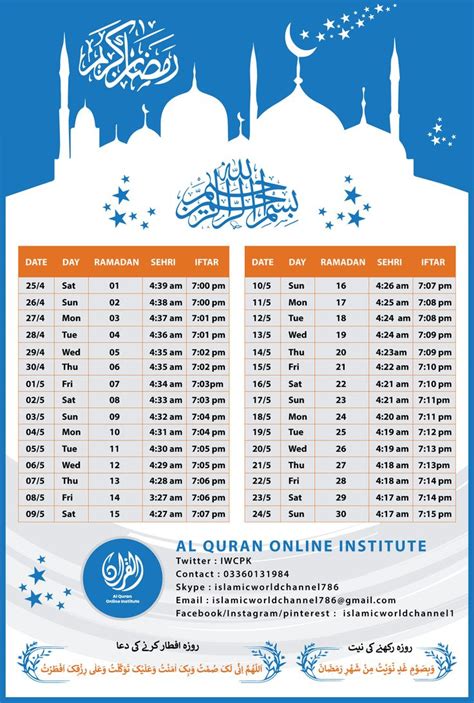 iftar time today mississauga.